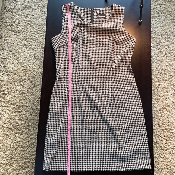 Cimmaron vintage made in USA houndstooth sleeveless dress SZ L - Picture 6 of 11